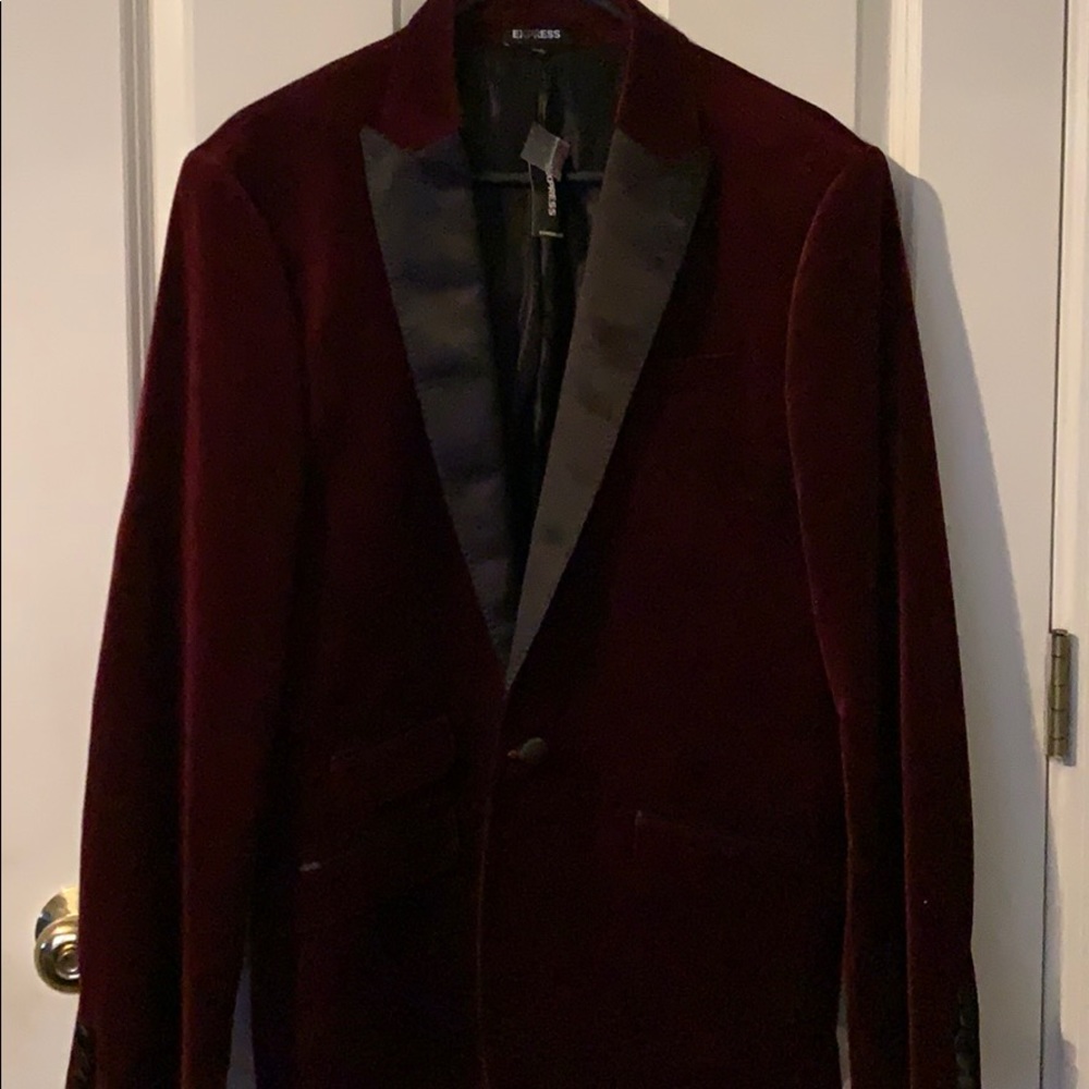 Men’s Burgundy Blazer